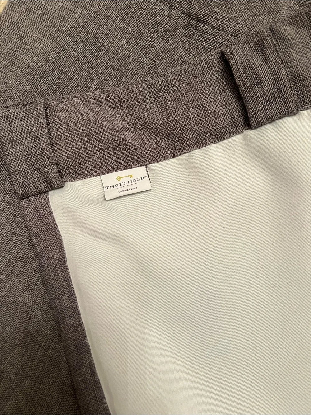 Threshold Charcoal Gray Curtain Panel